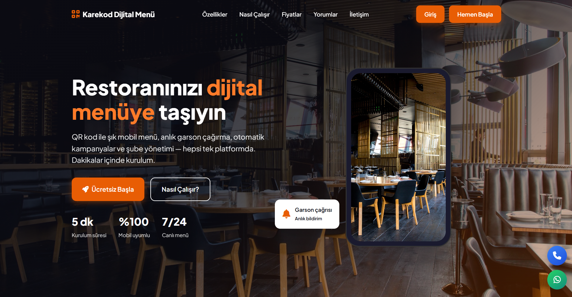 QR Menü Sistemi ekran görüntüsü